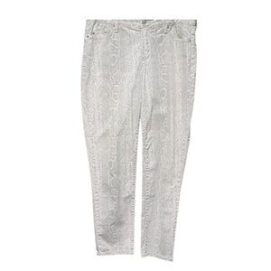 Not Your Daughters Jeans, snake print ankle Jeans